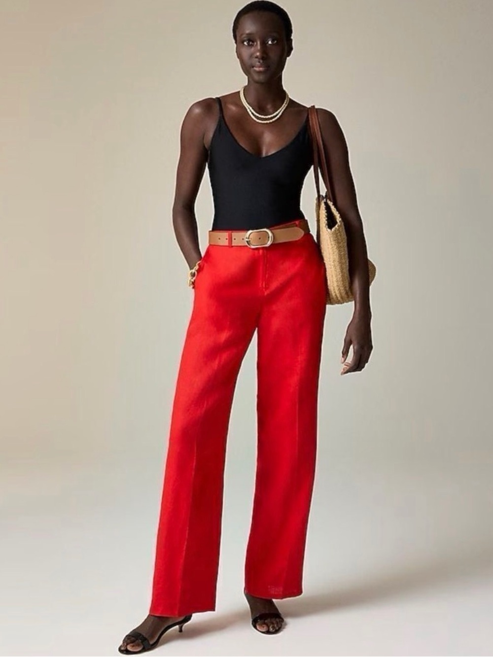 J. Crew Harbor Pant in Linen